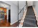 Kitchen and staircase view at 5667 Kingsport Dr, Atlanta, GA 30342