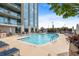 Relaxing rooftop pool with surrounding lounge chairs at 2795 Peachtree Ne Rd # 703, Atlanta, GA 30305