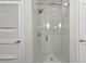 Spacious shower with glass enclosure and modern fixtures at 2795 Peachtree Ne Rd # 703, Atlanta, GA 30305
