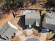 Aerial view of the home highlighting the backyard, patio, and play area at 2417 Kingston Heath Way, Marietta, GA 30008