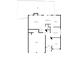 Open-concept first floor plan with a living room, kitchen, breakfast nook, and dining area at 2417 Kingston Heath Way, Marietta, GA 30008