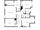 Second floorplan features the main bedroom with a walk-in closet, several bathrooms and bedrooms, and a laundry room at 2417 Kingston Heath Way, Marietta, GA 30008