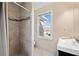 Small bathroom with a shower and vanity at 2440 Jamerson Rd, Marietta, GA 30066