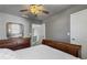 Cozy bedroom with a view of the upper level at 54 Devonshire Dr, Alpharetta, GA 30022