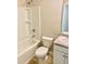 Bathroom with a shower/tub combo, toilet, and vanity at 478 Charleston Pl, Villa Rica, GA 30180