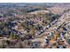 Wide aerial view of the neighborhood and community at 11060 Pinewalk Forest Cir, Alpharetta, GA 30022