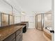 Large bathroom featuring a double vanity, soaking tub, and shower at 5579 Julian Pl, Atlanta, GA 30342