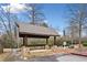 Community gazebo with stone base and wooden roof at 1024 Candela Ln, Smyrna, GA 30082