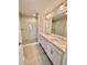 Spa-like bathroom with double vanity and large shower at 4826 Floydwood Ln, Mableton, GA 30126