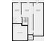 Unfinished basement floor plan with partial bath and large storage area at 524 Nolden Trl, Dacula, GA 30019