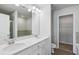 Double vanity bathroom with linen closet and shower at 585 Mcwilliams Se Rd # 807, Atlanta, GA 30315