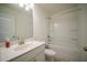 Clean bathroom with tub and shower combo at 816 Graeme Dr, Mcdonough, GA 30252