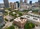 Drone view of the building and its surroundings in the city at 115 W Peachtree Nw # 704, Atlanta, GA 30313