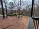 View of backyard and surrounding wooded area from deck at 2201 Cumberland Se Ct, Smyrna, GA 30080