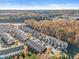 Aerial view of townhouses and surrounding landscape at 3939 Glenview Club Ln, Duluth, GA 30097