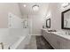 Luxurious bathroom with double vanities, soaking tub and walk-in shower at 3939 Glenview Club Ln, Duluth, GA 30097