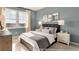 Bright bedroom with large window and neutral decor at 525 Nolden Trl, Dacula, GA 30019