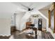 Bright home office with built-in shelving and hardwood floors at 1052 Brookhaven Ne Walk, Brookhaven, GA 30319