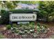 Druid Woods community entrance sign with landscaping at 1945 Brian Way, Decatur, GA 30033