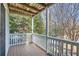 Private deck with wooden flooring and wooded views at 1945 Brian Way, Decatur, GA 30033