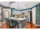 Modern kitchen with stainless steel appliances and island at 200 River Vista Dr # 427, Atlanta, GA 30339