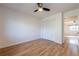 Bedroom with hardwood floors and built-in closet at 2698 Farmstead Se Rd, Smyrna, GA 30080