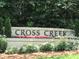 Community entrance sign for Cross Creek at 28 Glenald Nw Way, Atlanta, GA 30327