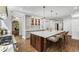 Spacious kitchen with large island, marble countertops, and modern appliances at 500 Westover Nw Dr, Atlanta, GA 30305