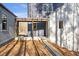 Covered patio with a gravel path and landscaping at 160 Cedarwood Ln, Roswell, GA 30075