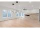 Open dining area with hardwood floors and modern chandelier at 160 Cedarwood Ln, Roswell, GA 30075