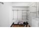 Finished basement with wire shelving and flooring at 272 14Th St # 23, Atlanta, GA 30309