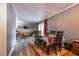 Bright dining room with table, four chairs, and hardwood floors at 3301 Henderson Mill Rd # X4, Atlanta, GA 30341