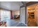 View of the dining area and kitchen from entryway at 3301 Henderson Mill Rd, Atlanta, GA 30341