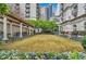Relaxing courtyard with pergola and seating at 199 14Th Ne St # 1512, Atlanta, GA 30309