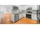 Modern kitchen with stainless steel appliances and granite countertops at 520 Mary Sw St, Atlanta, GA 30310