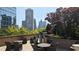 Outdoor patio with city views and comfortable seating at 1080 Peachtree St # 2003, Atlanta, GA 30309