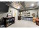 Finished basement featuring storage, decor, and a rustic barrel at 3616 Longfellow Trl, Marietta, GA 30062