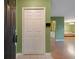 Inviting entryway with coat closet and view of living area at 3599 Woodbriar Cir # G, Tucker, GA 30084