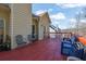 Relaxing deck features comfortable seating and a table at 3643 Southland Ne Dr, Buford, GA 30519