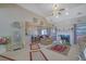 Bright living room features hardwood floors, fireplace and high ceilings at 3643 Southland Ne Dr, Buford, GA 30519
