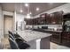 Kitchen featuring a large island with seating and stainless steel appliances at 529 Dasheill Ln, Atlanta, GA 30349