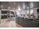 Open concept kitchen and living area with hardwood floors at 529 Dasheill Ln, Atlanta, GA 30349