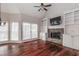 Spacious Gathering room with fireplace and built-in shelving at 7715 Bold Springs Xing, Cumming, GA 30041