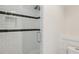 Basement bathroom with a shower stall at 411 N Highland Ne Ave, Atlanta, GA 30307