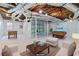 Finished basement featuring a pool table, foosball table, and exposed ductwork at 1878 Hamby Place Nw Dr, Acworth, GA 30102