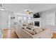 Inviting living room featuring a fireplace, hardwood floors, and comfortable seating arrangements at 1878 Hamby Place Nw Dr, Acworth, GA 30102