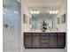 Double vanity bathroom with a large walk in shower at 214 Depot Landing Rd # 62, Auburn, GA 30011