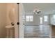 Convenient powder room near living and kitchen areas at 214 Depot Landing Rd # 62, Auburn, GA 30011