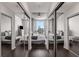 Large bedroom with mirrored closets and city view at 860 Peachtree Ne St # 2605, Atlanta, GA 30308
