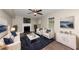 Bright living room features a fireplace, hardwood floors, and comfy seating at 3446 Newberry Trl, Decatur, GA 30034